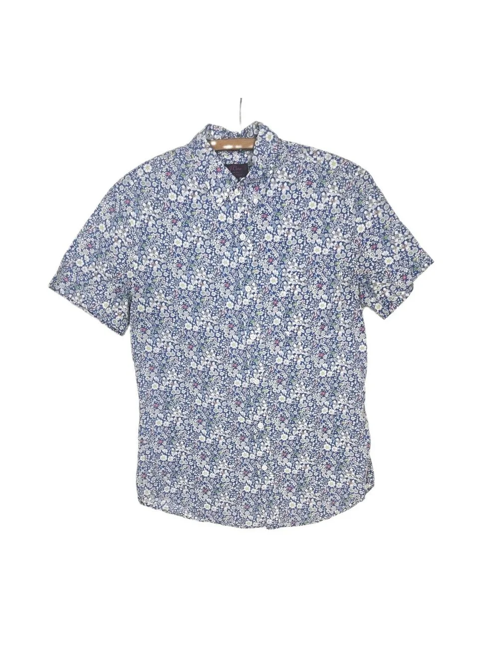 J Crew Liberty of London Men’s Short Sleeve Floral Small 100% Cotton Lawn Retro